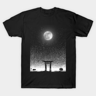 Japan Night of Torii Gate T-Shirt